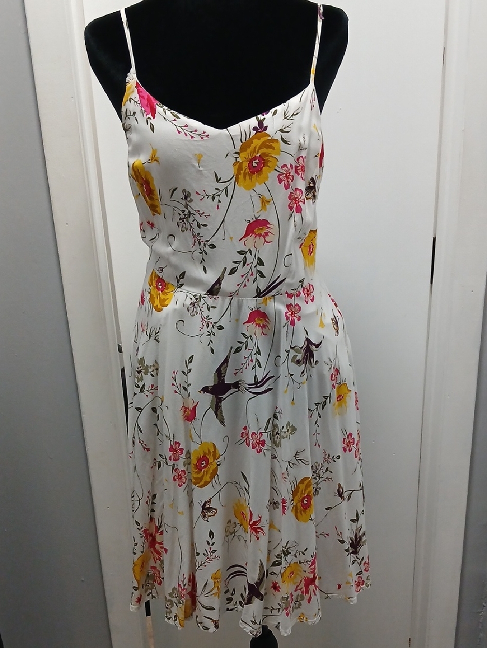 Old Navy Floral Dress - White, Yellow, Pink